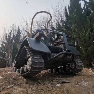 Petite chenille en caoutchouc pour motoneige/souffleuse à <span class=keywords><strong>neige</strong></span>, châssis à chenilles en caoutchouc, train de roulement à chenilles en caoutchouc, chaise roulante à chenilles triangulaires - Product Image 2