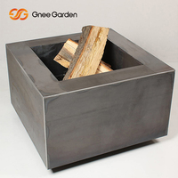 Table de foyer extérieur en acier Corten à bois, design écologique, certifiée CE, avec pique-flammes inclus