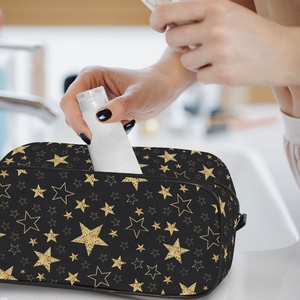 Sac de toilette de voyage imperméable de grande taille, portable, à la mode, avec logo personnalisé Gold Star Design, pour adultes, à utiliser dans la salle de bain - Product Image 6