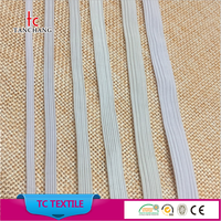 Bande élastique tressée en tricot blanche et noire en gros d'usine TCZM01-05