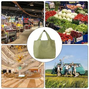Recycled <b>Plastic</b> <b>Tote</b> Bag Custom Printed Two Handles Foldable Reusable Shopping Carrier Bag for Retail - Product Image 6