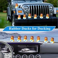 12 pièces canards en caoutchouc sur le thème de jésus Design Original baptême fête religieuse faveurs panier de pâques Stuffer cache-cache jouets de bain pour