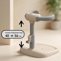 Support de bain pliable en plastique antidérapant pour bébé – Outil pratique pour le lavage des fesses des nourrissons et le bain des enfants