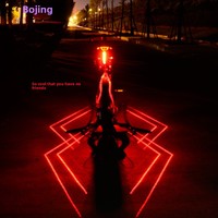 Feu arrière de vélo à LED rechargeable avec fonction d'avertissement pour la conduite nocturne et l'utilisation en extérieur