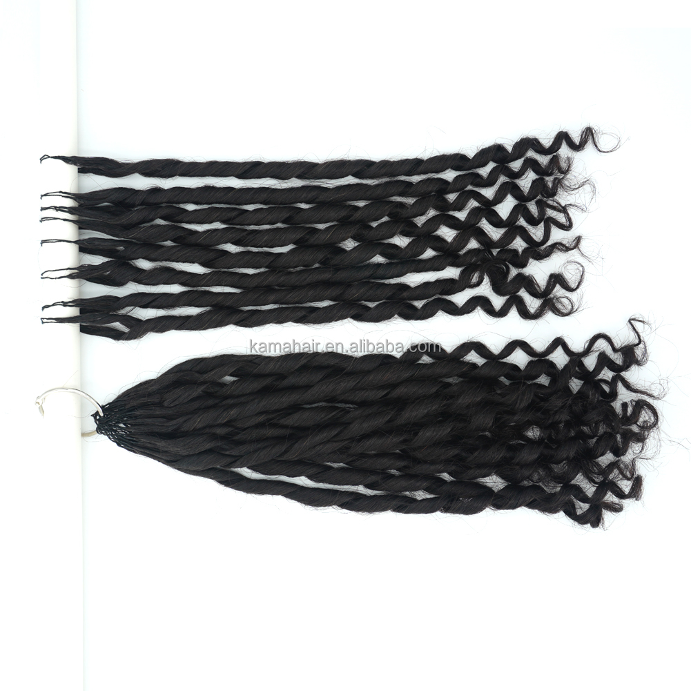 100% Cambodian Remy Human Hair Feather Tip Crochet Braids Afro Kinky Curly Lightweight Feathering Extensions for Women Detail Section 6