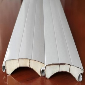 Porte sectionnelle industrielle en alliage d'aluminium, fabrication directe d'usine, certifiée CE, résistance au feu 4h, porte électrique robuste à ouverture par le haut - Product Image 3
