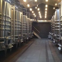 Fermenteur commercial en acier inoxydable 500L nouveaux réservoirs de vin de qualité alimentaire gainés pour la fabrication de vin fournitures commerciales de capacité 1000L