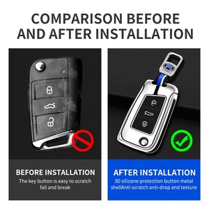 Nouveau Design TPU voiture <span class=keywords><strong>clé</strong></span> à distance couverture pour VW <span class=keywords><strong>Volkswagen</strong></span> Golf 7 MK7 Tiguan MK2 pour Seat Ateca Leon FR 2 Ibiza Auto accessoire - Product Image 3