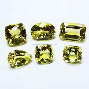 เบาะเลมอนควอทซ์สีเหลืองเลมอนขนาด9X9MM สร้อยข้อมือทำเครื่องประดับแบบ DIY สร้อยข้อมือควอทซ์เลมอนสังเคราะห์ - Product Image 4