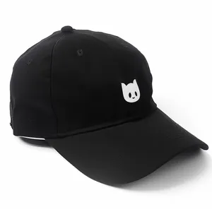 Boné de beisebol masculino com logotipo personalizado, boné de beisebol personalizado com 6 painéis de qualidade da marca, chapéu de pai bordado personalizado