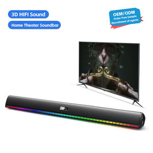 Barre de son sans fil Bluetooth multimédia pour téléviseur, système de cinéma maison avec caisson de basses - Product Image 1