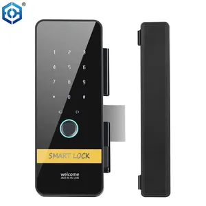 Porte en verre Smart Fingerprint Password Lock Système de contrôle d'accès à distance Porte REL Box Emballage Carte mémoire Revêtement en poudre 500 Sets