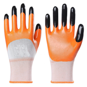 قفازات حماية للعمل مقاومة للاهتراء ، قابلة للتنفس ، متينة ، مانعة للانزلاق ، مطاط لموقع العمل ، قفازات عمل شتوية من اللاتكس للرجال - Product Image 2