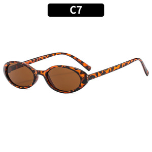 Sexy petit ovale femmes lunettes <span class=keywords><strong>de</strong></span> soleil 2024 nouvelle mode léopard marron chaud lunettes <span class=keywords><strong>de</strong></span> soleil <span class=keywords><strong>femme</strong></span> rétro coloré ombre lunettes (KSG131) - Product Image 5
