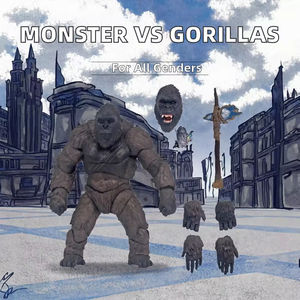 <span class=keywords><strong>King</strong></span> --- <span class=keywords><strong>Kong</strong></span> figura de acción modelo estilo de dibujos animados Monster <span class=keywords><strong>VS</strong></span> Gorillas 10cm <span class=keywords><strong>King</strong></span> accesorio para coleccionar y decoración del hogar - Product Image 2