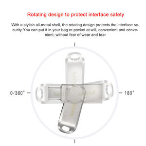 San Đĩa Sdddc4 Siêu Luxe USB 3.1 3.0 Ổ Đĩa Flash 512GB Loại C 256GB Kép Pendrive 128GB 64GB 32GB Kim Loại Loại Một OTG Ổ Đĩa Flash - Product Image 5