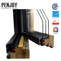Fenêtre en bois recouvert d'aluminium Penjoy Passive House Standard, certifiée ENERGY STAR, isolation thermique