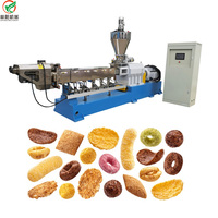 Machine à snacks soufflés à double extrudeur à baril carré, modèle haute capacité LY75, ligne de production de snacks soufflés au maïs