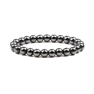Nouvelle mode haute polonais hématite bracelets d'énergie magnétique pour hommes et femmes classique vague boule forme Nature bijoux - Product Image 4