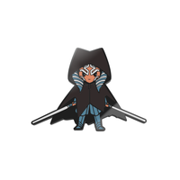 Pins de revers en émail personnalisés et créatifs Ahsoka Tano en cape - Artisanat en alliage de zinc, placage personnalisé, objet de collection pour Star Wars