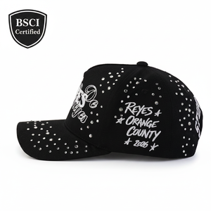 หมวกแก๊ป Snapback แบบขายส่งจากโรงงาน BSCI รุ่น Sad Boyz Baez 5 ชิ้น วัสดุหนังกลับ ปีกโค้ง หมวกฮิปฮอปแบบกำหนดเองได้ พร้อมโลโก้สั่งทำ - Product Image 2