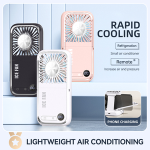 <strong>2026</strong> <strong>New</strong> Handheld Ice Cooling Mini <strong>Fan</strong> Neck Mounted USB <strong>Fan</strong> Foldable Desktop Cooling <strong>Fan</strong> with Power Bank Desktop Stand Functions - Product Image 2