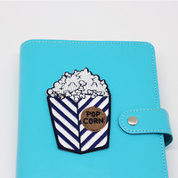 Autocollants décoratifs créatifs en tissu de broderie pop-corn, sacs de vêtements auto-adhésifs, patchs brodés