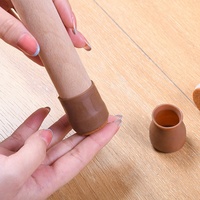 Protections pour pieds de chaise en bois, anti-rayures, en feutre et en silicone, pour protéger les sols