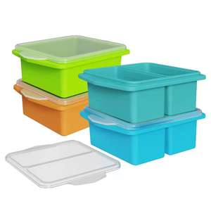 Molde de hielo cuadrado grande al por mayor de fábrica, rejilla de hielo de silicona de gran capacidad para sopa, ideal para exportación. - Product Image 5