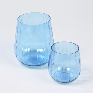 Bougeoir en verre bleu aqua fait à la main pour centres de table de mariage décor 2024 nouveau Design bougeoirs en verre best-seller - Product Image 6