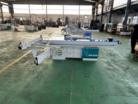 Scie à panneaux verticale de précision 3200 mm avec moteur de levage électrique, angle réglable 45/90 degrés, table coulissante
