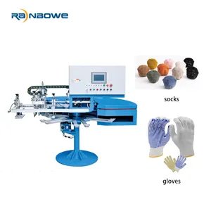Automatic Gloves/socks Silicone Printing Machine For Anti-slip Socks And Glove with Low Price