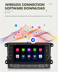 หน้าจอสัมผัสมัลติมีเดียในรถยนต์ Android 15 สำหรับ VW Skoda Golf Polo <span class=keywords><strong>Passat</strong></span> <span class=keywords><strong>B5</strong></span> B6 Jetta พร้อมช่องใส่ SD การ์ด ติดตั้งบนแผงหน้าปัด วิทยุ GPS ระบบไร้สาย CarPlay - Product Image 5