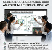 AIMV Vente en gros OEM Écran interactif Android 4K OPS 65 pouces Tableau blanc interactif Moniteur tactile 75 pouces