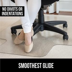 Tapis de chaise de bureau moderne, lavable, réversible, antimicrobien, sans bosses, pour chaises à roulettes, glisse facile, robuste, à picots, transparent, pour la maison - Product Image 4