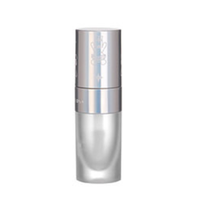 Tube de brillant à lèvres en plastique argenté électroplaqué irisé haut de gamme, petite capacité 3 ml, emballage anti-déversement pour fard à joues liquide et fard à paupières
