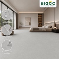 Premium Kalite 1200x2400mm Carrara Görünümlü Mat Yüksek Sertlikte Büyük Boy Sinterlenmiş Taş Yer Karosu