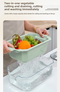 New Kitchen Tools <strong>Multi</strong> Functional Strain Stock Basket Fruits <strong>Slicer</strong> <strong>Chopper</strong> Vegetable Cutter Food Grade 6 in 1 Home Kitchen - Product Image 5