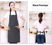 Delantal de Cocina Unisex Personalizado con Logotipo, a Rayas, Reutilizable, de Poliéster y Algodón, para Adultos, para Publicidad, Restaurante, Jardinería y Limpieza
