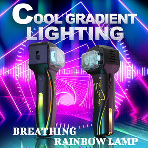 猫和狗的户外运动玩具 LED 发光塑料绳发射器 旋转套索发射器带霓虹蓝绳 - Product Image 2