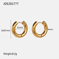 Boucles d'oreilles créoles géométriques en acier inoxydable Gaovo pour femmes, minimalistes, circulaires, style Huggie, accessoire de mode, collection cadeau