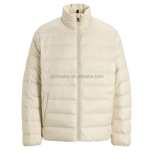 Men's Winter Lightweight Nylon Waterproof Windproof Outdoor <b>Jacket</b> Breathable <b>Packable</b> Puffer Canvas Lining Mandarin Plain Dyed - Product Image 4