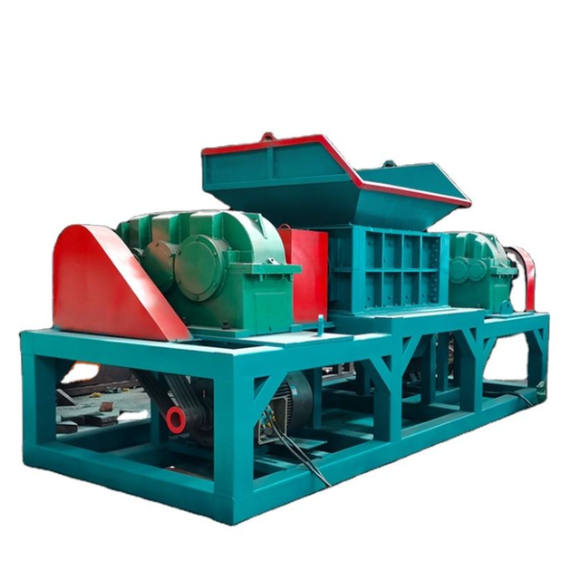Industrial Grade Waste Metal Shredder Heavy Duty Double Shaft Design