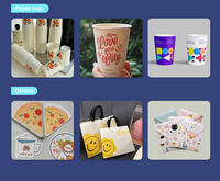 Kompakter Einkanal-UV-Tintenstrahldrucker mit A4-Druckkopf Schnelltrocknend für Pizzakartons Pappbecher & Verpackungskartons (CMYK)
