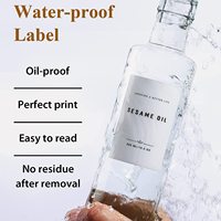 Ensemble distributeur d'huile et de vinaigre de 300ml Distributeur d'huile avec bec verseur couleur or Plateau en bambou et distributeur de sirop de café 20 étiquettes