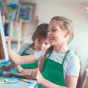 Delantales <span class=keywords><strong>desechables</strong></span> de pintura para niños, no tejidos, para artistas, personalizados, baratos - Product Image 4