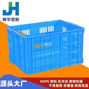 Jinhua Thickened Plastic Turnover Basket Rectangle Blue 580 Model <b>Storage</b> <b>Crates</b> For Fruits Vegetables Logistics - Product Image 4