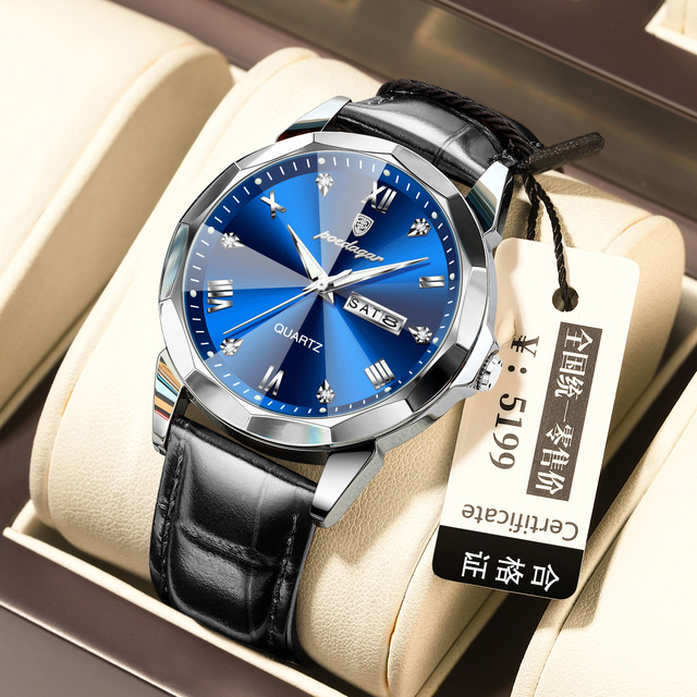 POEDAGAR 810 Luxury Wristwatch Clock Men Reloj New Waterproof Chronograph Luxury Top Brand Men's Sports Quartz Watches