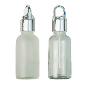 30mlエッセンシャルオイルボトルフラワーバスケットカバードロッパーボトルエッセンス液別ボトル化粧品