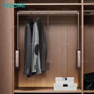 NUOMI RALPHIE Cintre à fermeture en douceur personnalisé Cintres en métal en gros Rails de suspension pour vêtements - Product Image 2